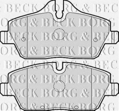 BORG & BECK bbp2051 -  Комплект тормозных колодок, дисковый тормоз